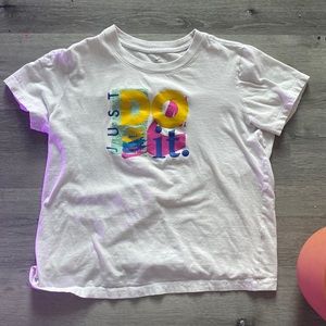 Nike just do it girls shirt rarely worn colorful bold design
